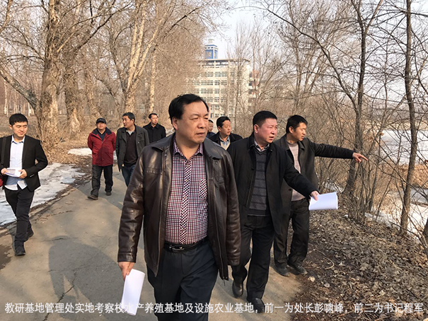 教研基地管理处实地考察校水产养殖基地及设施农业基地01